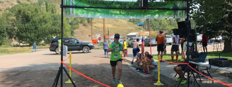 Oak Creek No Fun Run finish line, 2017